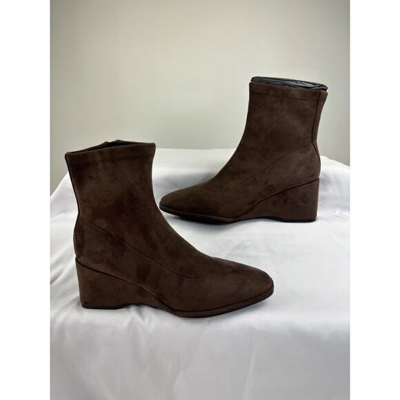 New Aerosoles Women's Anouk Mid Calf Boot Brown Faux Suede Size 7.5 - Picture 13 of 13